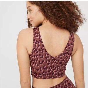 Aerie Offline Recharge Leopard Print  Bra Top